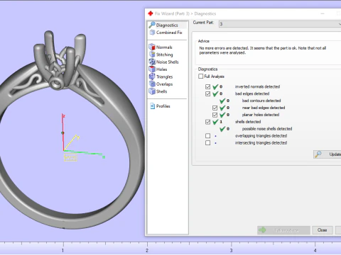 Engagement ring model 958 3D Print Model
