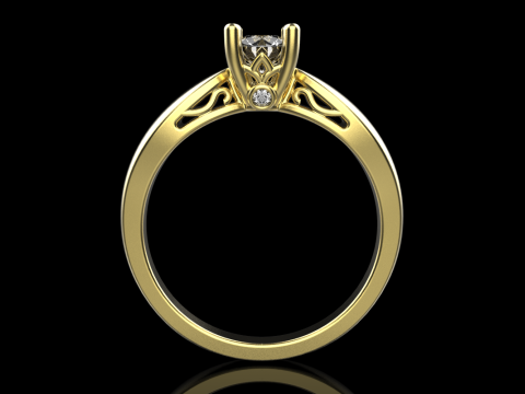 Engagement ring model 958 3Dプリントモデル