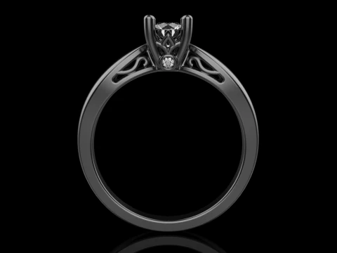 Engagement ring model 958 3D Print Model