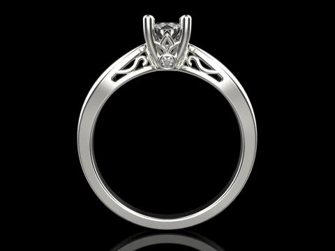 Engagement ring model 958 3D Print Model