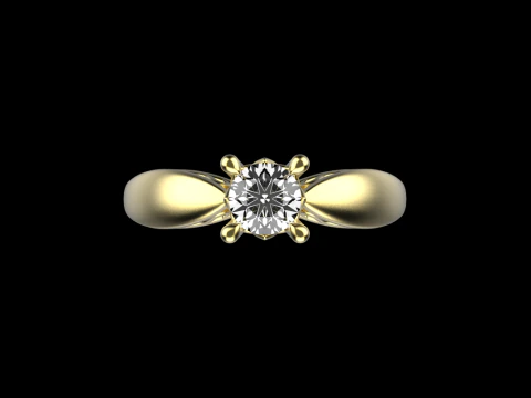 Engagement ring model 958 3D Print Model
