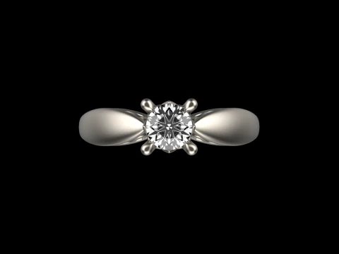 Engagement ring model 958 3D Print Model