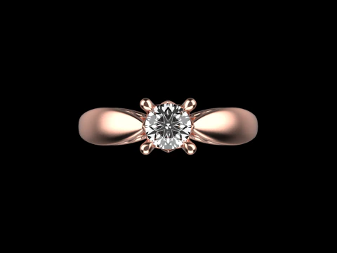 Engagement ring model 958 3D Print Model