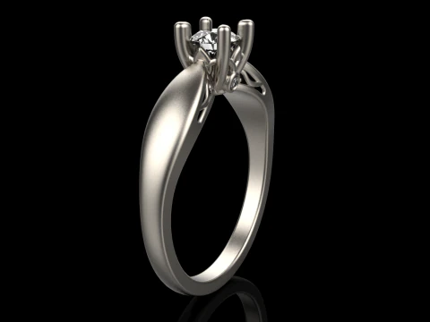 Engagement ring model 958 3D Print Model