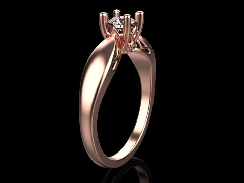 Engagement ring model 958 3D Print Model