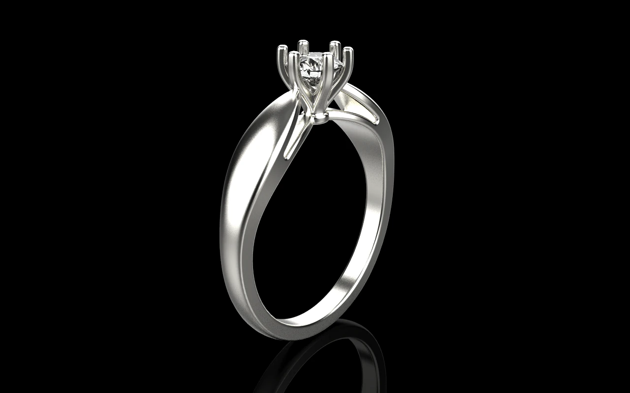 Engagement ring model 957 3D Print Model .c4d .max .obj .3ds .fbx .stl .blend 