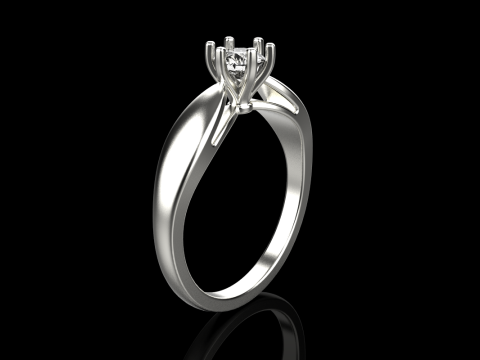 Engagement ring model 957 3D Принт Модель