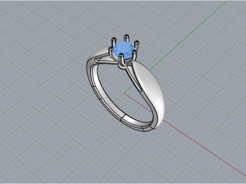 Engagement ring model 957 3D-printmodel