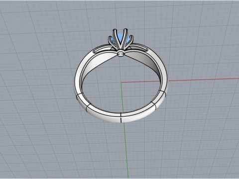 Engagement ring model 957 3D-printmodel