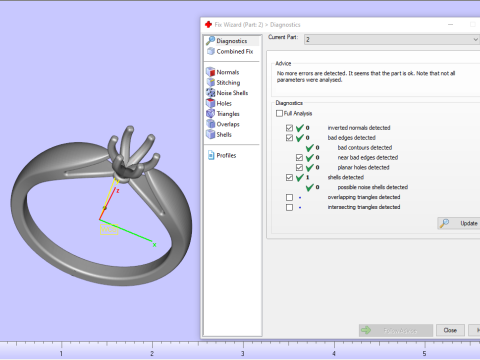 Engagement ring model 957 3D-printmodel