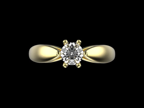 Engagement ring model 957 3D Print Model