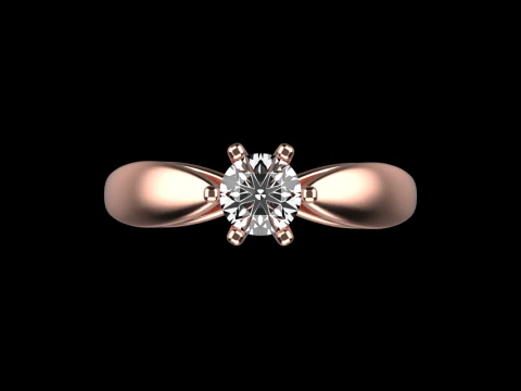 Engagement ring model 957 3D Print Model