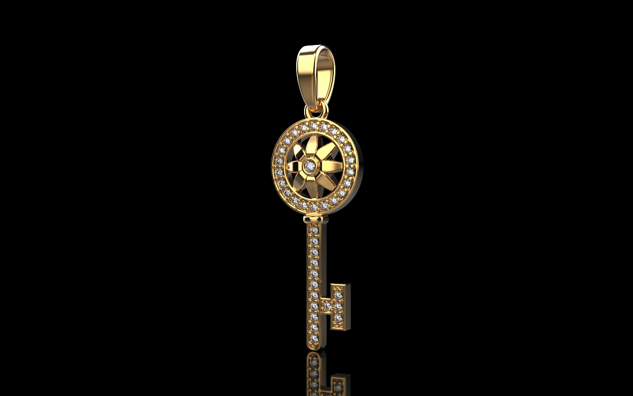 Key pendant model 956 3D Print Model .c4d .max .obj .3ds .fbx .stl .blend