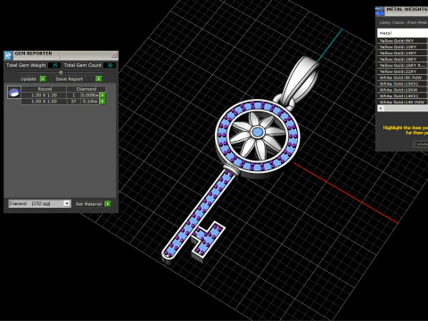 Key pendant model 956 3D Print Model