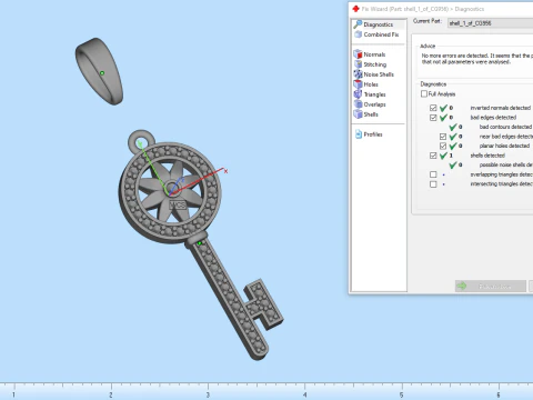Key pendant model 956 3D Print Model
