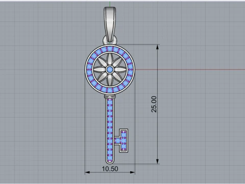 Key pendant model 956 3D Print Model