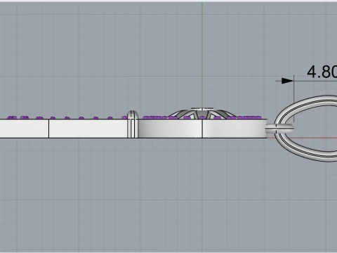 Key pendant model 956 3D Print Model