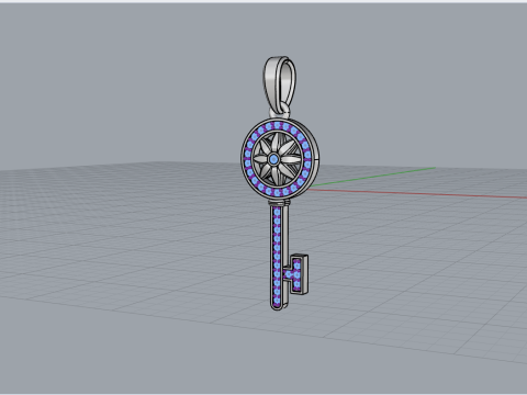 Key pendant model 956 3D प्रिंट मॉडल