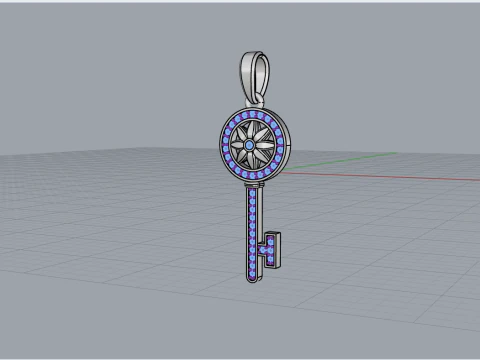 Key pendant model 956 3D Print Model