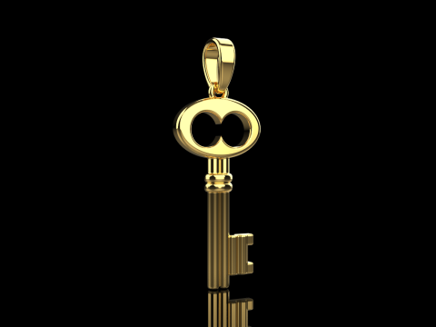 Key pendant model 955 Modèles 3D en vedette