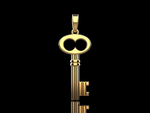 Key pendant model 955 Modèles 3D en vedette