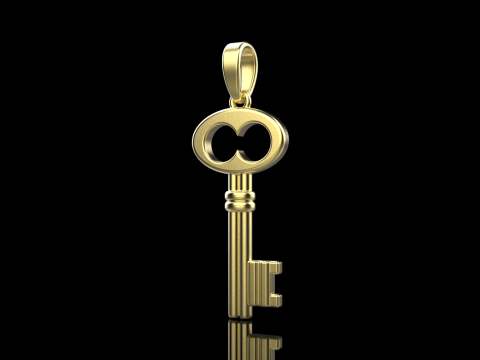 Key pendant model 955 Modèles 3D en vedette