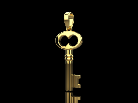 Key pendant model 955 Modèles 3D en vedette