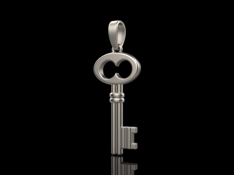 Key pendant model 955 Modèles 3D en vedette