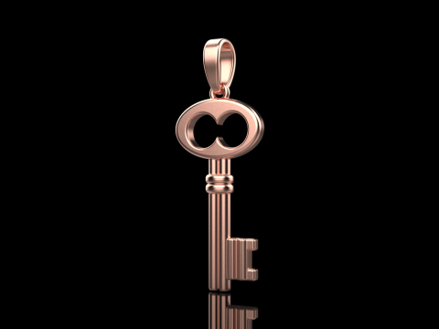 Key pendant model 955 Modèles 3D en vedette