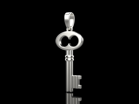 Key pendant model 955 Modèles 3D en vedette