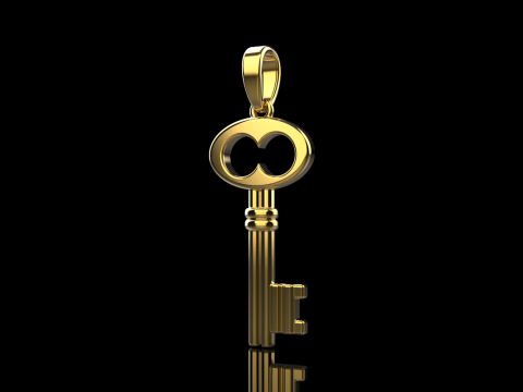 Key pendant model 955 Modèles 3D en vedette
