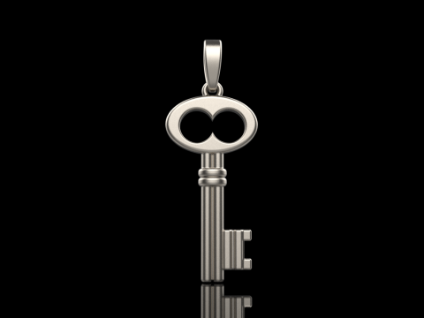 Key pendant model 955 Modèles 3D en vedette