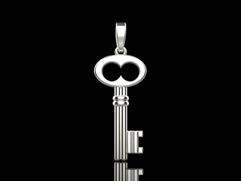 Key pendant model 955 Modèles 3D en vedette