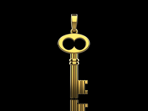 Key pendant model 955 Modèles 3D en vedette