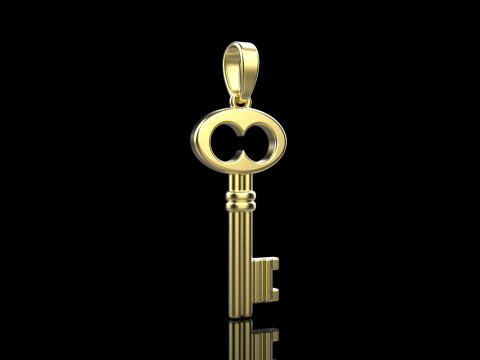 Key pendant model 955 Modèles 3D en vedette