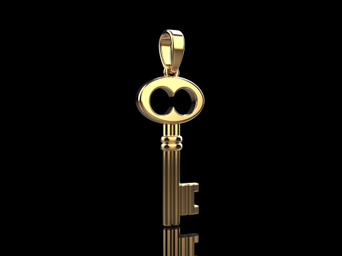 Key pendant model 955 Modèles 3D en vedette