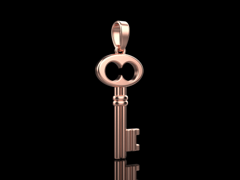 Key pendant model 955 Modèles 3D en vedette