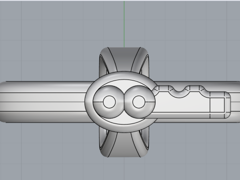 Key pendant model 955 Modèles 3D en vedette