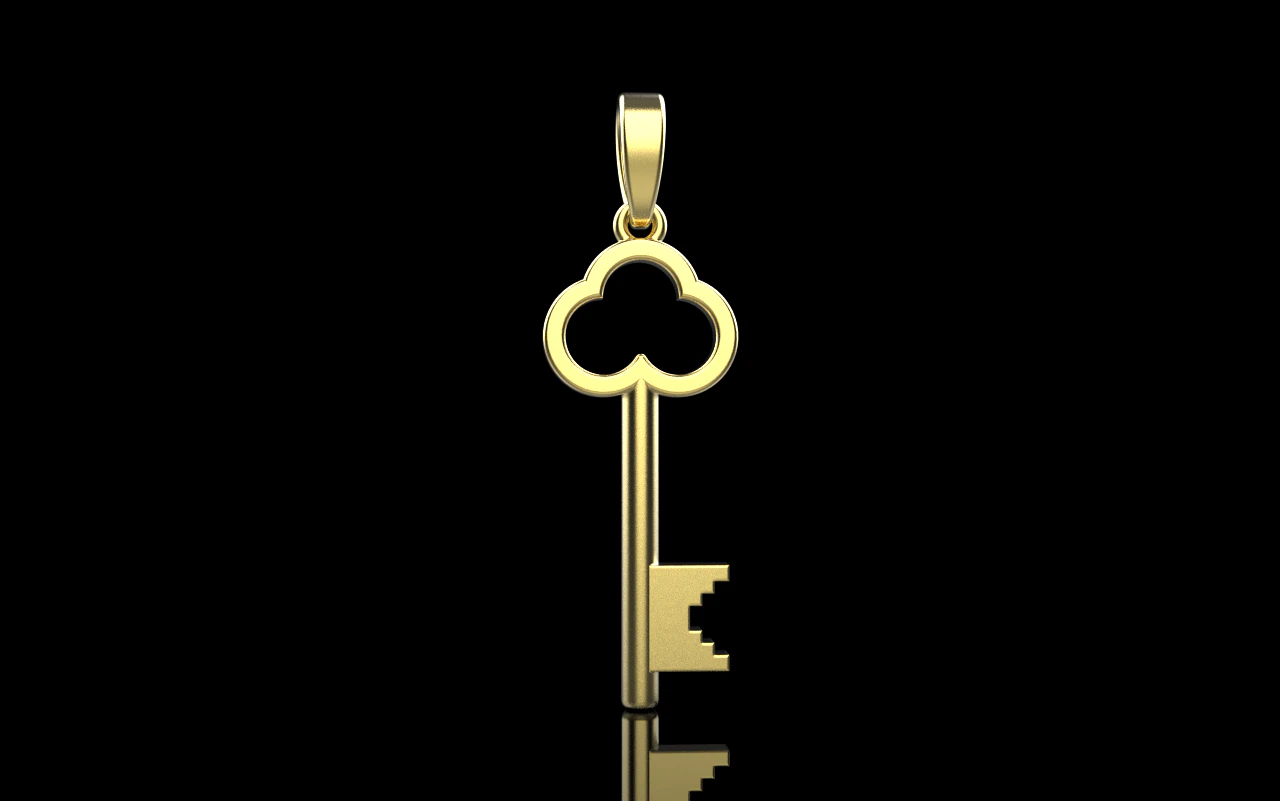 Key pendant model 954 3D Print Model .c4d .max .obj .3ds .fbx .stl .blend