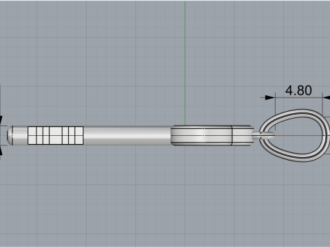 Key pendant model 954 3D Baskı Modeli