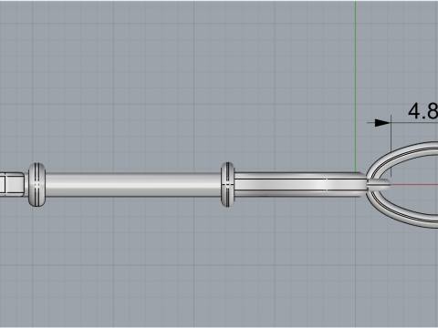Key pendant model 953 3D Druckmodell