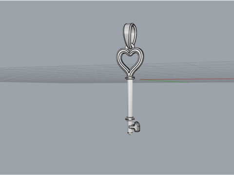 Key pendant model 953 3D Druckmodell