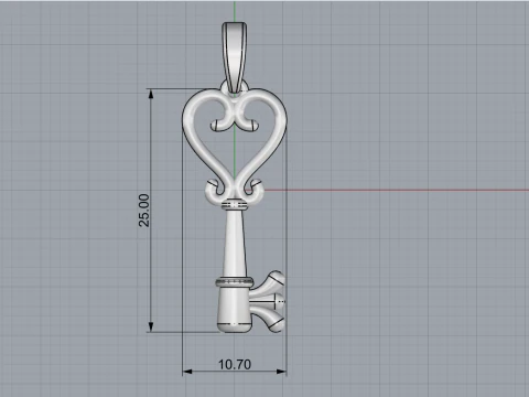 Key pendant model 952 3D Print Model