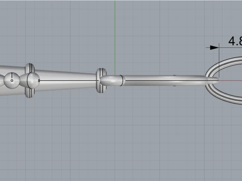 Key pendant model 952 3D Print Model