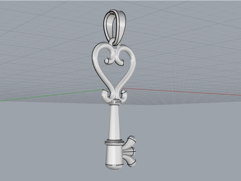Key pendant model 952 3D Print Model