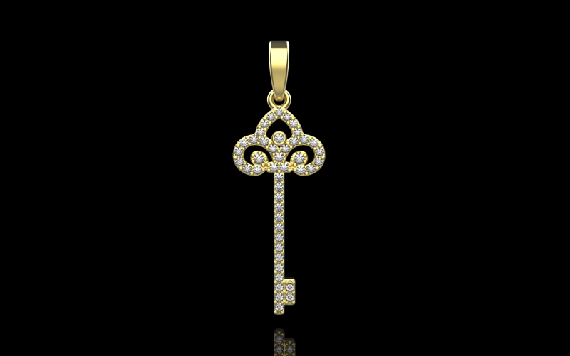 Key pendant model 951 3D 프린트 모델 .c4d .max .obj .3ds .fbx .stl .blend