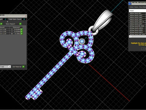 Key pendant model 951 3D Print Model