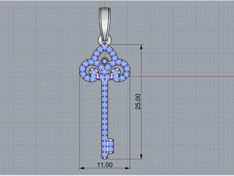 Key pendant model 951 3D Print Model