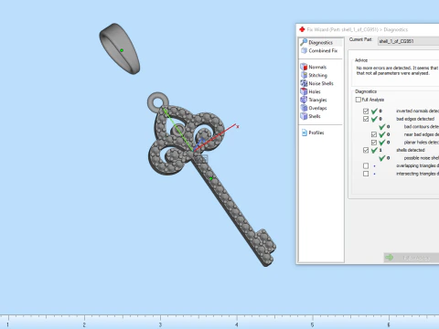 Key pendant model 951 3D Print Model