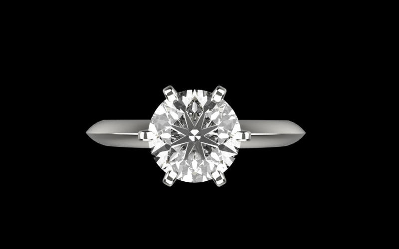Engagement ring model 949 3D 打印模型 .c4d .max .obj .3ds .fbx .stl .blend
